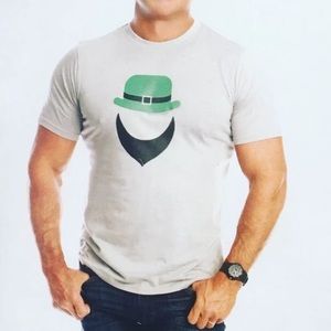 ST PADDYs 🍀 Bearded Irish 100% Cotton Graphic TEE Med
